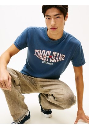 Camiseta Multicolor De Punto Con Logo Ondulado Tommy Jeans