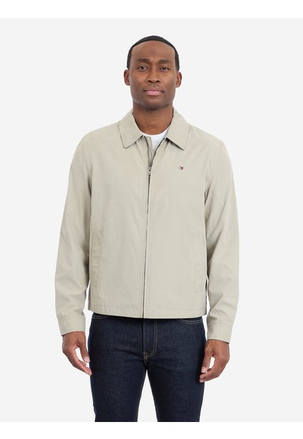 Chaqueta Beige Turin De Corte Ligero Con Logo Tommy Hilfiger