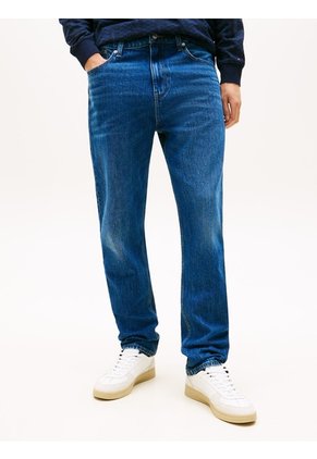 Jeans Azul Ajustados Con Efecto Desteñido Tommy Jeans