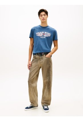 Camiseta Multicolor De Punto Con Logo Ondulado Tommy Jeans