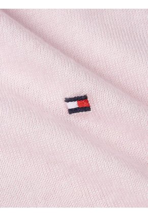 Saco Rosado Con Cuello En V Y Logo Para Mujer Tommy Hilfiger