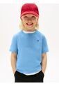 Camiseta Celeste Nantucket De Cuello Redondo Con Logo Tommy Hilfiger de Tommy Hilfiger