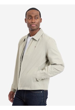 Chaqueta Beige Turin De Corte Ligero Con Logo Tommy Hilfiger