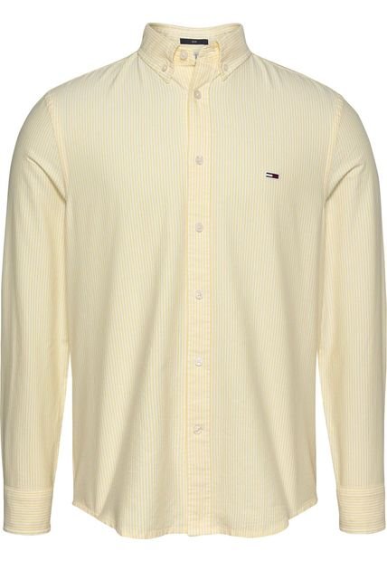 Camisa Amarilla Corte Slim Tommy Jeans