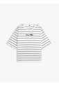 Camiseta Blanca Amplia De Cuello Redondo Con Logo Tommy Hilfiger de Tommy Hilfiger