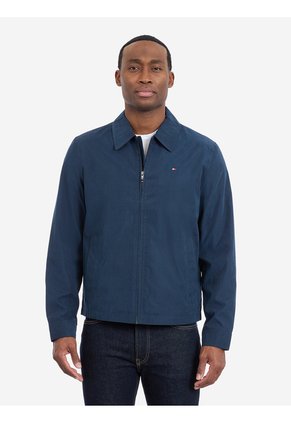 Chaqueta Azul Turin De Corte Ligero Con Logo Tommy Hilfiger