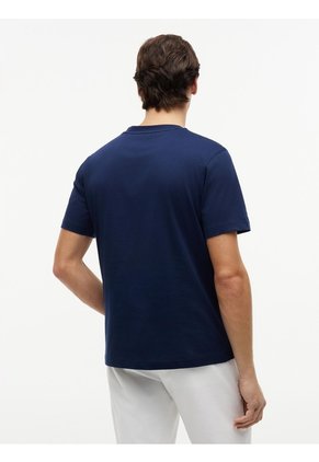 Camiseta Azul De Corte Regular Con Logo Gráfico Tommy Hilfiger