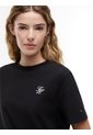 Camiseta Negra De Cuello Redondo Con Logo Bordado Tommy Hilfiger de Tommy Hilfiger