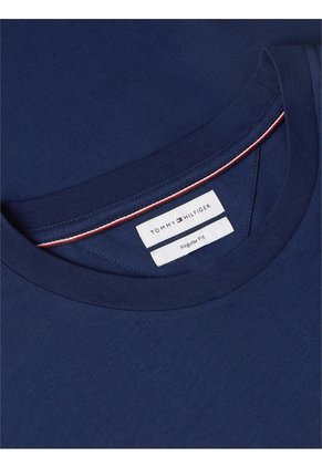 Camiseta Azul De Corte Regular Con Logo Gráfico Tommy Hilfiger