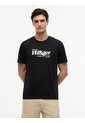 Camiseta Negra De Punto Con Logo Gráfico Tommy Hilfiger de Tommy Hilfiger