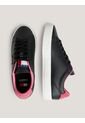 Tenis Negro Essential De Cuero Con Logo Tommy Hilfiger de Tommy Hilfiger