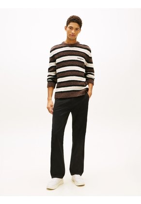 Pantalón Negro Chino Otis Regular De Sarga Tommy Jeans