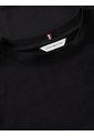 Camiseta Negra De Cuello Redondo Con Logo Bordado Tommy Hilfiger de Tommy Hilfiger