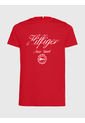 Camiseta Con Logo De Corte Slim Hombre Rojo Tommy Hilfiger de Tommy Hilfiger