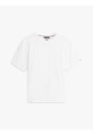 Camiseta Blanca De Cuello Redondo Con Estructura Jacquard Tommy Hilfiger de Tommy Hilfiger
