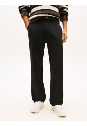 Pantalón Negro Chino Otis Regular De Sarga Tommy Jeans