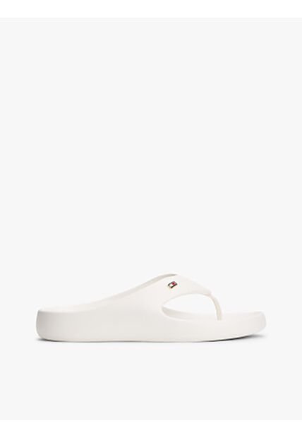 Sandalias Blanco Anatómicas Con Logo Esmaltado Tommy Hilfiger
