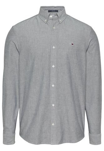 Camisa Azul Oxford De Corte Regular Tommy Jeans Tommy Hilfiger