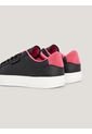 Tenis Negro Essential De Cuero Con Logo Tommy Hilfiger de Tommy Hilfiger
