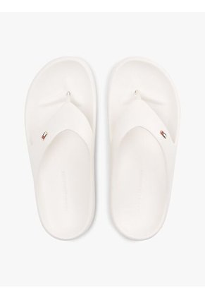Sandalias Blanco Anatómicas Con Logo Esmaltado Tommy Hilfiger