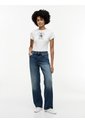 Camiseta Blanca De Corte Slim Con Escudo Tommy Hilfiger de Tommy Hilfiger