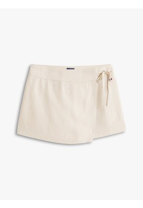 Falda Beige Pantalón De Lino Con Lazada Lateral Tommy Jeans