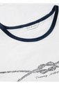 Camiseta Blanca Manga Corta De Cuello Redondo Tommy Hilfiger de Tommy Hilfiger