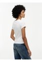 Camiseta Blanca De Corte Slim Con Escudo Tommy Hilfiger de Tommy Hilfiger
