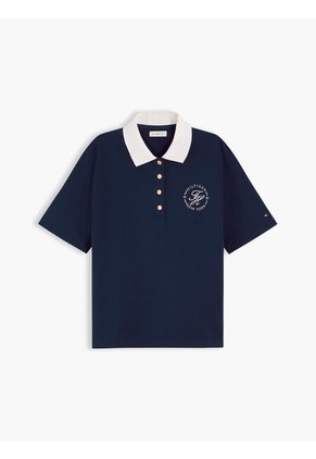 Polo Multicolor De Corte Regular Con Botones Dorados Tommy Hilfiger