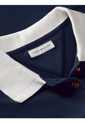 Polo Multicolor De Corte Regular Con Botones Dorados Tommy Hilfiger