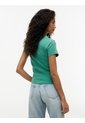 Camiseta Verde De Corte Slim Con Escudo Tommy Hilfiger de Tommy Hilfiger