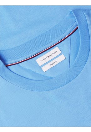 Camiseta Azul De Corte Regular Con Logo Gráfico Tommy Hilfiger