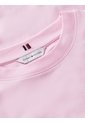Camiseta Rosa De Cuello Redondo Con Logo Bordado Tommy Hilfiger de Tommy Hilfiger