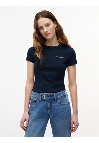 Camiseta Multicolor Slim De Punto Con Logo Tommy Jeans Tommy Hilfiger