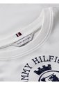 Camiseta Blanca De Corte Slim Con Escudo Tommy Hilfiger de Tommy Hilfiger