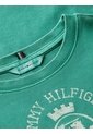 Camiseta Verde De Corte Slim Con Escudo Tommy Hilfiger de Tommy Hilfiger
