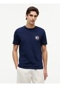 Camiseta Azul De Corte Regular Con Logo Box Flag Tommy Hilfiger de Tommy Hilfiger