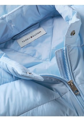 Chaqueta Celeste De Plumón Slim, Ligera Y Plegable Tommy Hilfiger