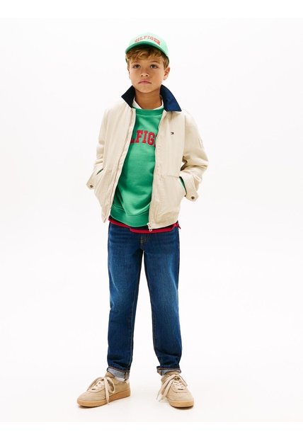 Jeans Azul Rectos Con Efecto Arrugado Tommy Hilfiger