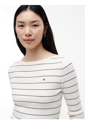 Saco Multicolor De Cuello Barco Con Diseño De Rayas Tommy Hilfiger