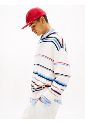 Saco Multicolor TJM 90s De Rayas Multicolores Con Estilo Retro Tommy Jeans