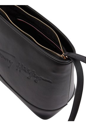 Bolso Im Latam Corp Con Cierre De Solapa Mujer Negro Tommy Hilfiger