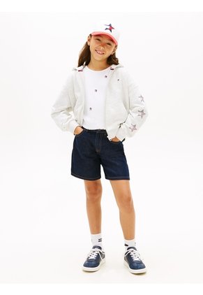 Buzo Gris Con Estrellas De Brillantes Tommy Hilfiger