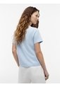 Camiseta Celeste De Cuello Redondo Con Logo Bordado Tommy Hilfiger de Tommy Hilfiger