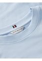 Camiseta Celeste De Cuello Redondo Con Logo Bordado Tommy Hilfiger de Tommy Hilfiger
