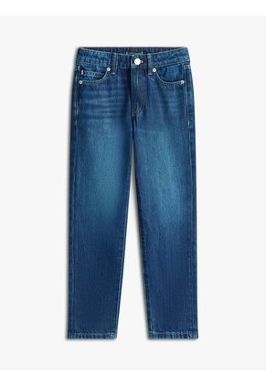 Jeans Azul Rectos Con Efecto Arrugado Tommy Hilfiger