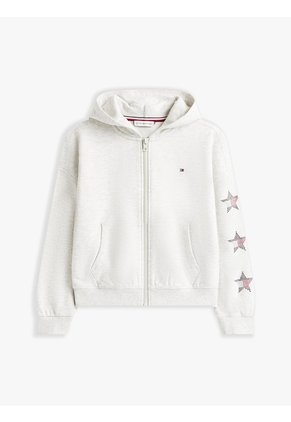 Buzo Gris Con Estrellas De Brillantes Tommy Hilfiger