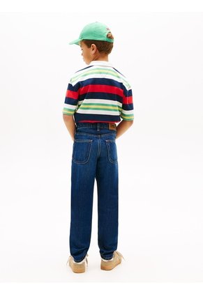 Jeans Azul Rectos Con Efecto Arrugado Tommy Hilfiger