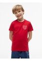 Camiseta Roja Para Niño De Punto Con Contorno Del Logo Tommy Hilfiger de Tommy Hilfiger
