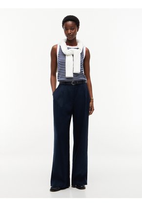 Top Multicolor De Cuello Cuadrado Con Botones Dorados Tommy Hilfiger